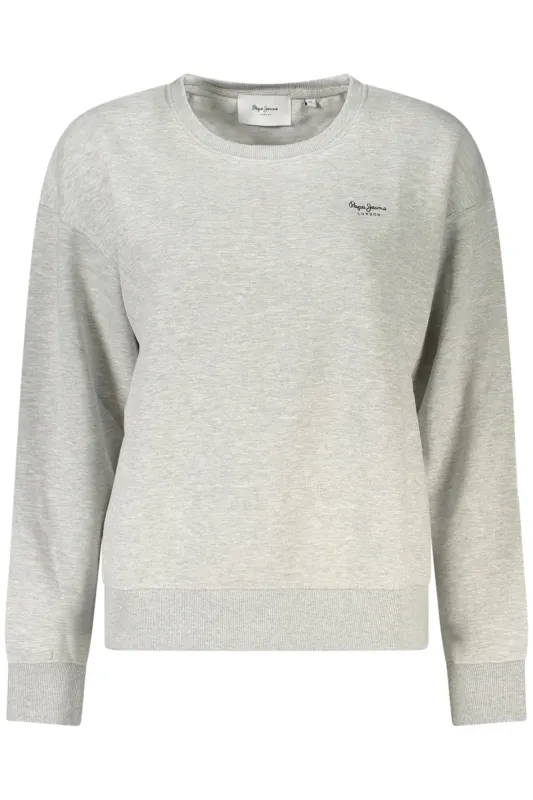 PEPE JEANS WOMEN S GRAY ZIP-UP SWEATSHIRT sold by Siebentaschen