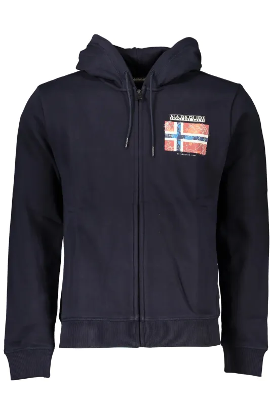 NAPAPIJRI MEN S BLUE ZIP SWEATSHIRT sold by Siebentaschen