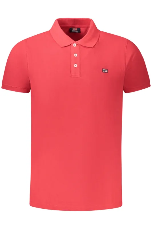 NORWAY 1963 MEN S SHORT SLEEVE POLO SHIRT RED sold by Siebentaschen