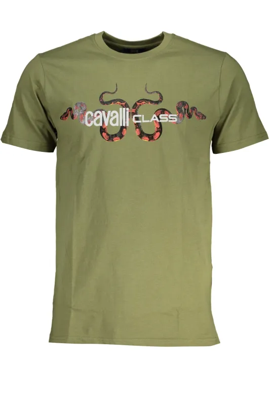 CAVALLI CLASS GREEN MEN S SHORT SLEEVED T-SHIRT sold by Siebentaschen
