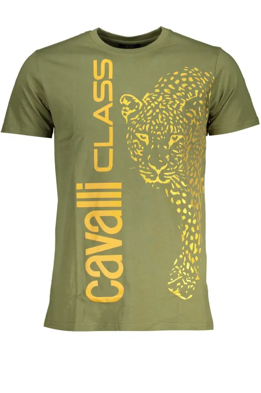 CAVALLI CLASS GREEN MEN S SHORT SLEEVED T-SHIRT made by Siebentaschen