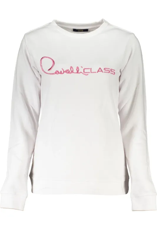 CAVALLI CLASS WOMEN S WHITE SWEATSHIRT WITHOUT ZIP sold by Siebentaschen