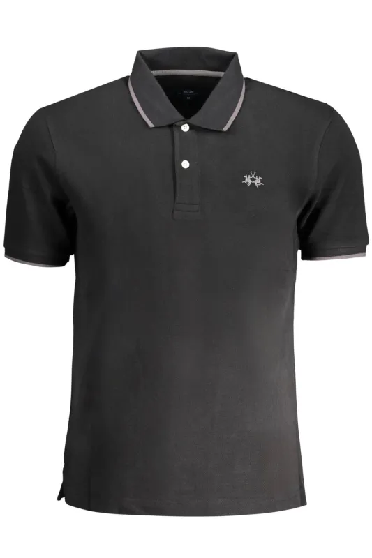 LA MARTINA MEN S SHORT SLEEVE POLO BLACK sold by Siebentaschen