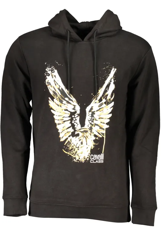 CAVALLI CLASS MEN S BLACK ZIP-OUT SWEATSHIRT made by Siebentaschen