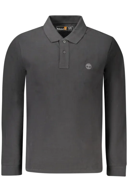 TIMBERLAND MEN S LONG-SLEEVE POLO SHIRT BLACK sold by Siebentaschen