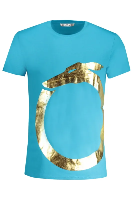 TRUSSARDI MEN S SHORT SLEEVE T-SHIRT BLUE sold by Siebentaschen