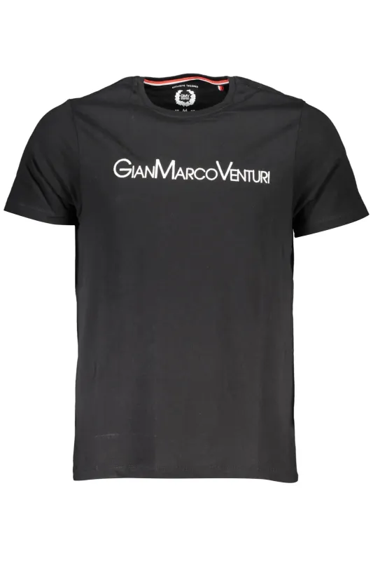 GIAN MARCO VENTURI MEN S SHORT SLEEVE T-SHIRT BLACK sold by Siebentaschen