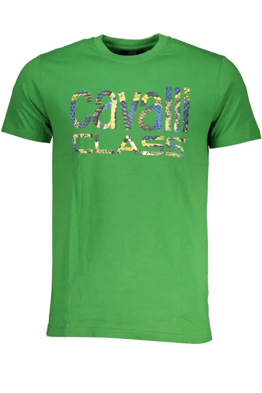 CAVALLI CLASS GREEN MEN S SHORT SLEEVED T-SHIRT made by Siebentaschen