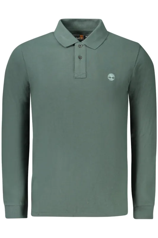 TIMBERLAND MEN S LONG-SLEEVE POLO SHIRT, GREEN sold by Siebentaschen