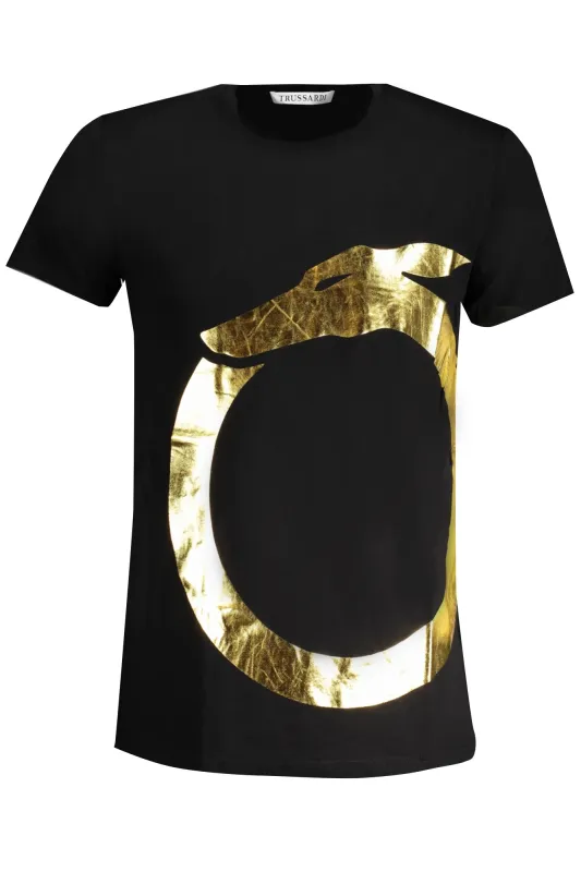 TRUSSARDI MEN S SHORT SLEEVE T-SHIRT BLACK sold by Siebentaschen