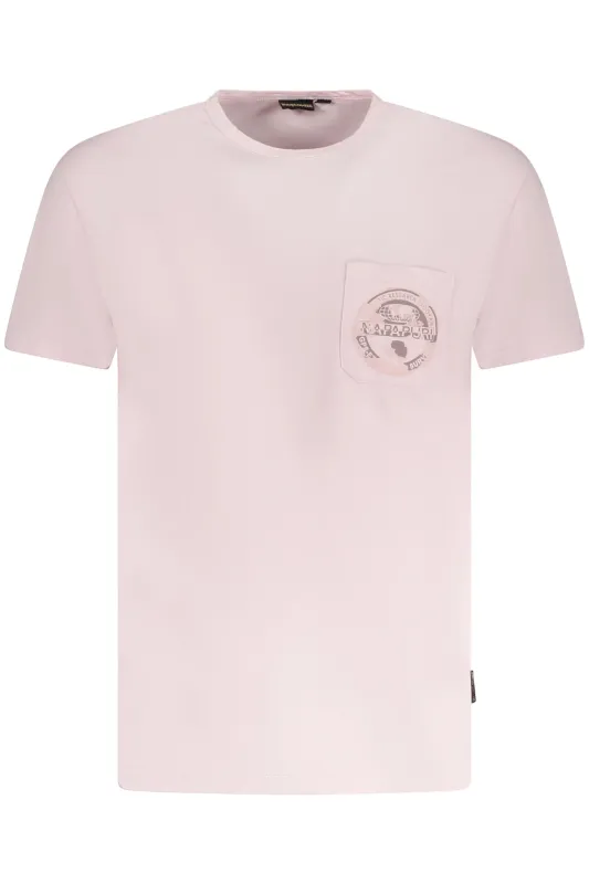 NAPAPIJRI MEN S SHORT SLEEVE T-SHIRT PINK sold by Siebentaschen