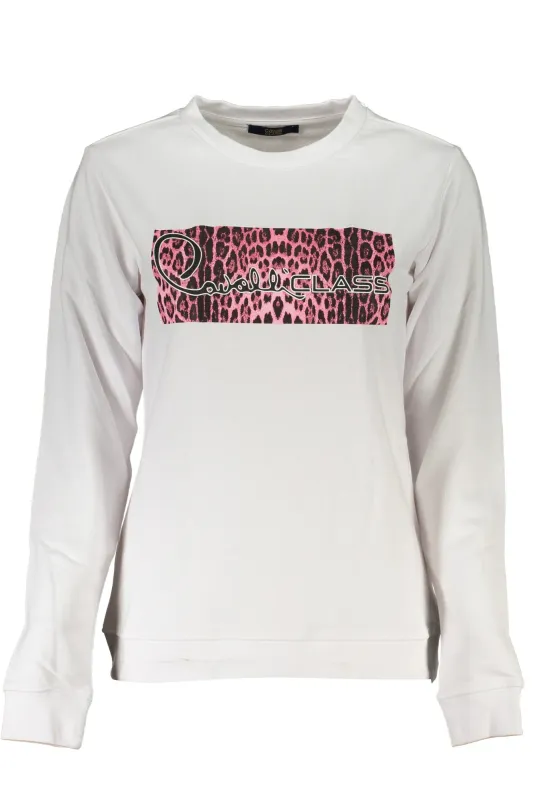 CAVALLI CLASS WOMEN S WHITE SWEATSHIRT WITHOUT ZIP sold by Siebentaschen