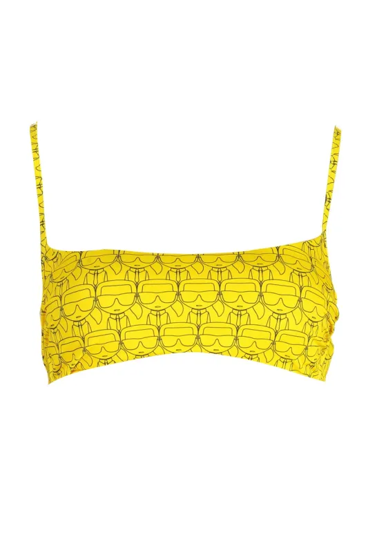 KARL LAGERFELD BEACHWEAR SWIMSUIT TOP WOMEN YELLOW sold by Siebentaschen
