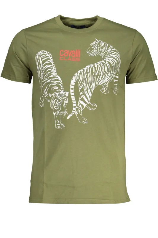 CAVALLI CLASS GREEN MEN S SHORT SLEEVED T-SHIRT sold by Siebentaschen