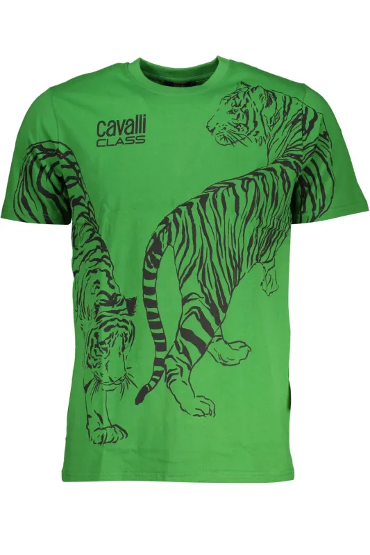 CAVALLI CLASS GREEN MEN S SHORT SLEEVED T-SHIRT sold by Siebentaschen