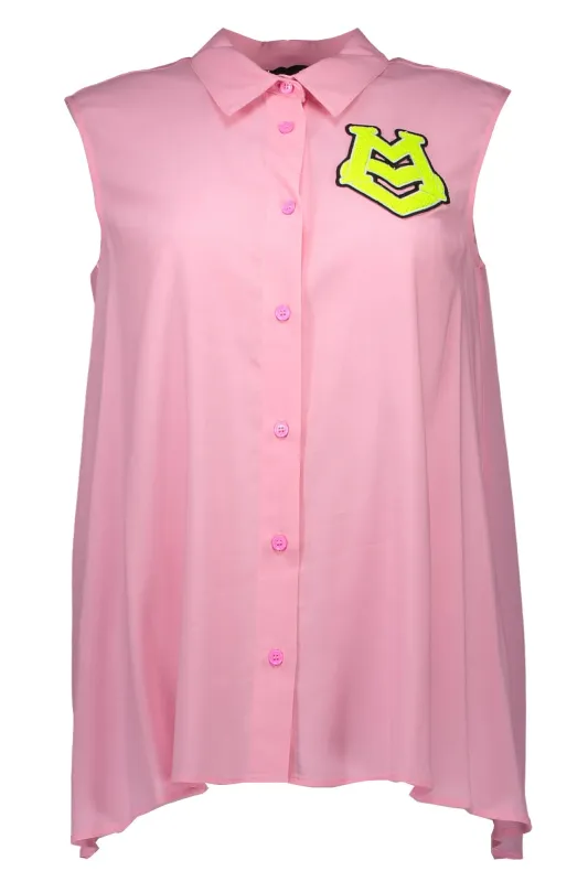 LOVE MOSCHINO SLEEVELESS SHIRT WOMEN PINK sold by Siebentaschen