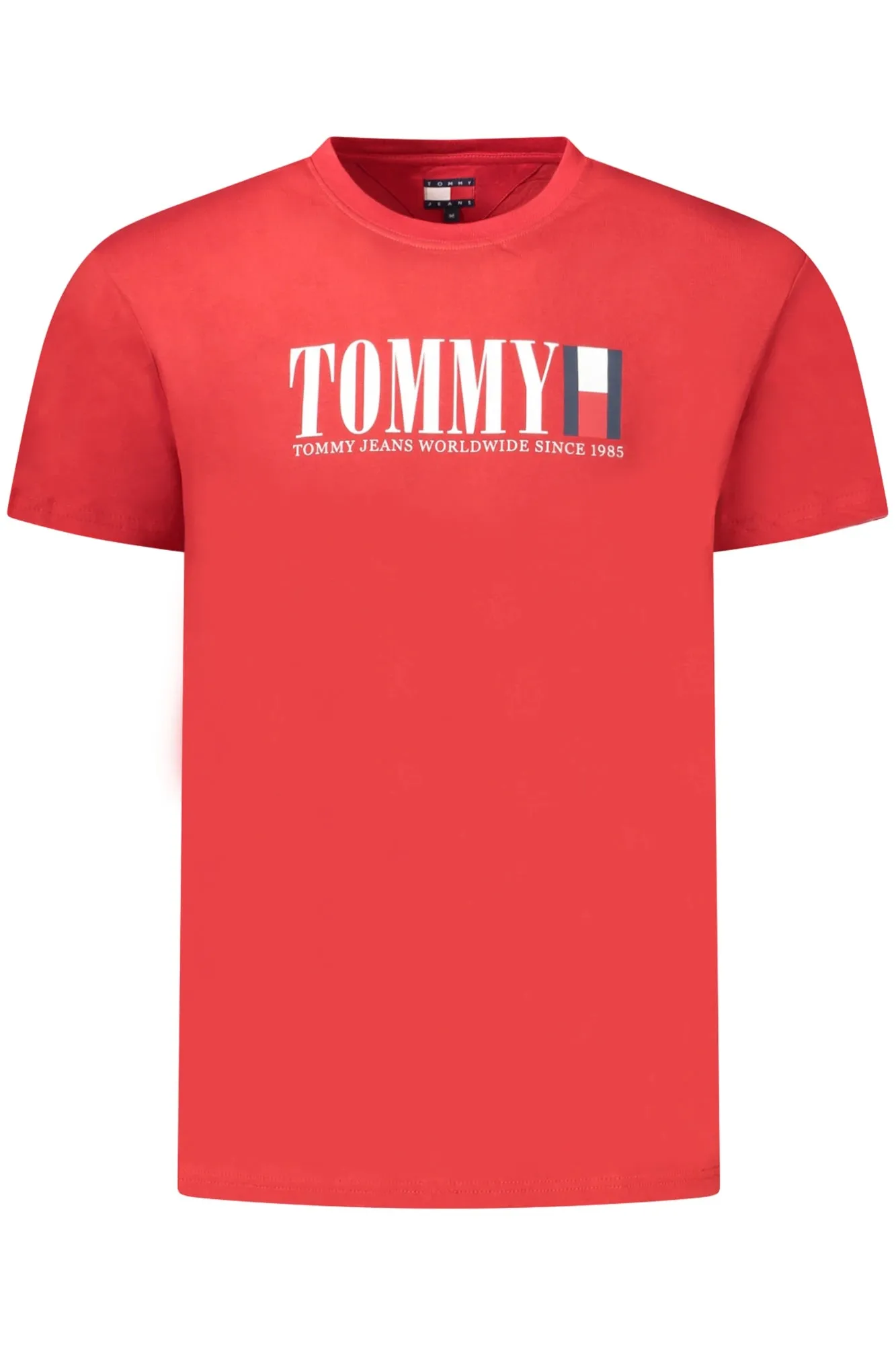 TOMMY HILFIGER MEN S SHORT-SLEEVED T-SHIRT, RED sold by Siebentaschen
