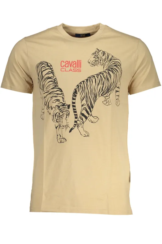 CAVALLI CLASS MEN S SHORT SLEEVED T-SHIRT BEIGE made by Siebentaschen