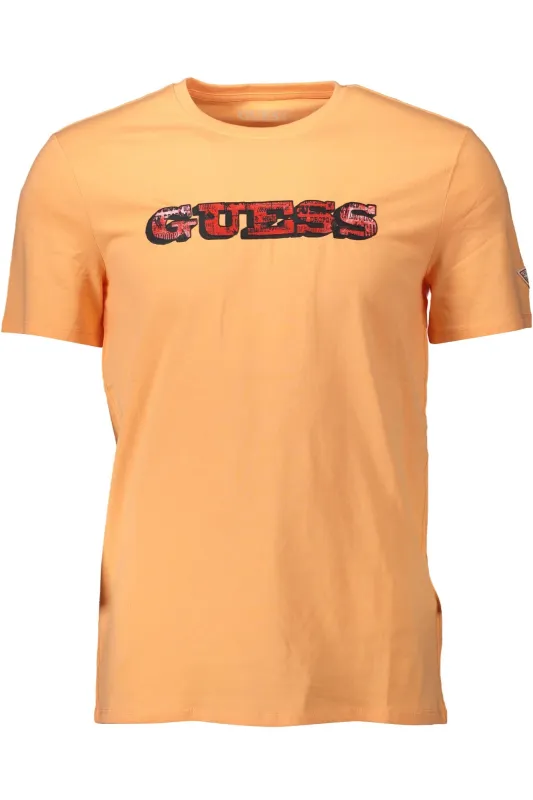GUESS JEANS MAN SHORT SLEEVE T-SHIRT ORANGE sold by Siebentaschen