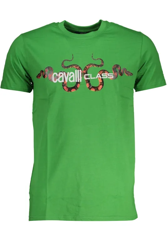 CAVALLI CLASS GREEN MEN S SHORT SLEEVED T-SHIRT sold by Siebentaschen