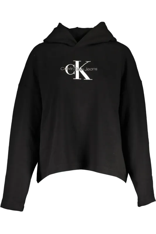 CALVIN KLEIN SWEATSHIRT WITHOUT ZIP WOMAN BLACK sold by Siebentaschen