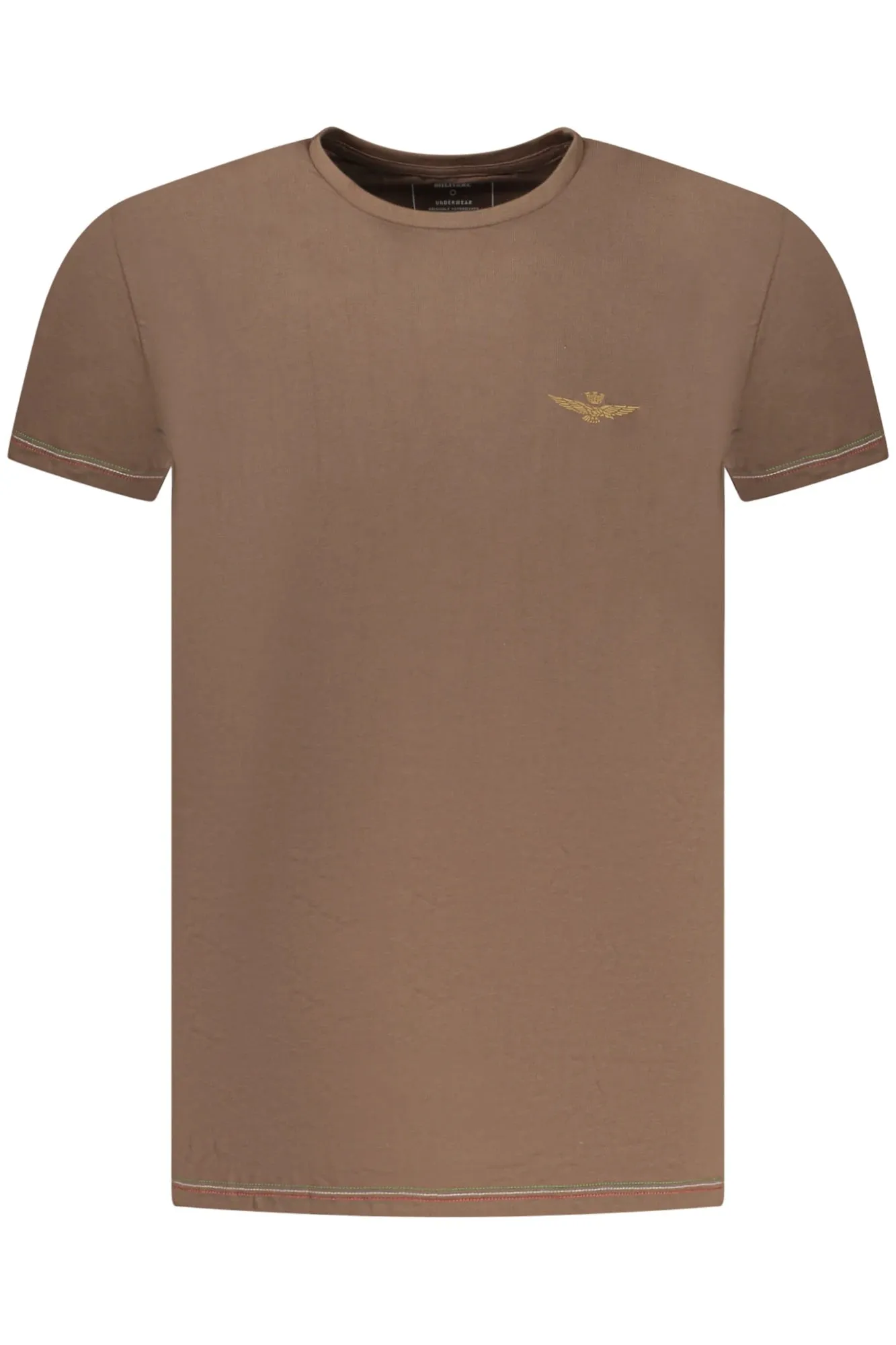 AERONAUTICA MILITARE MEN S BROWN OUTERWEAR T-SHIRT sold by Siebentaschen