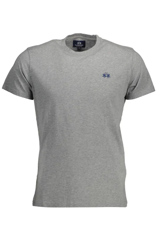 LA MARTINA SHORT SLEEVE T-SHIRT MEN GREY sold by Siebentaschen