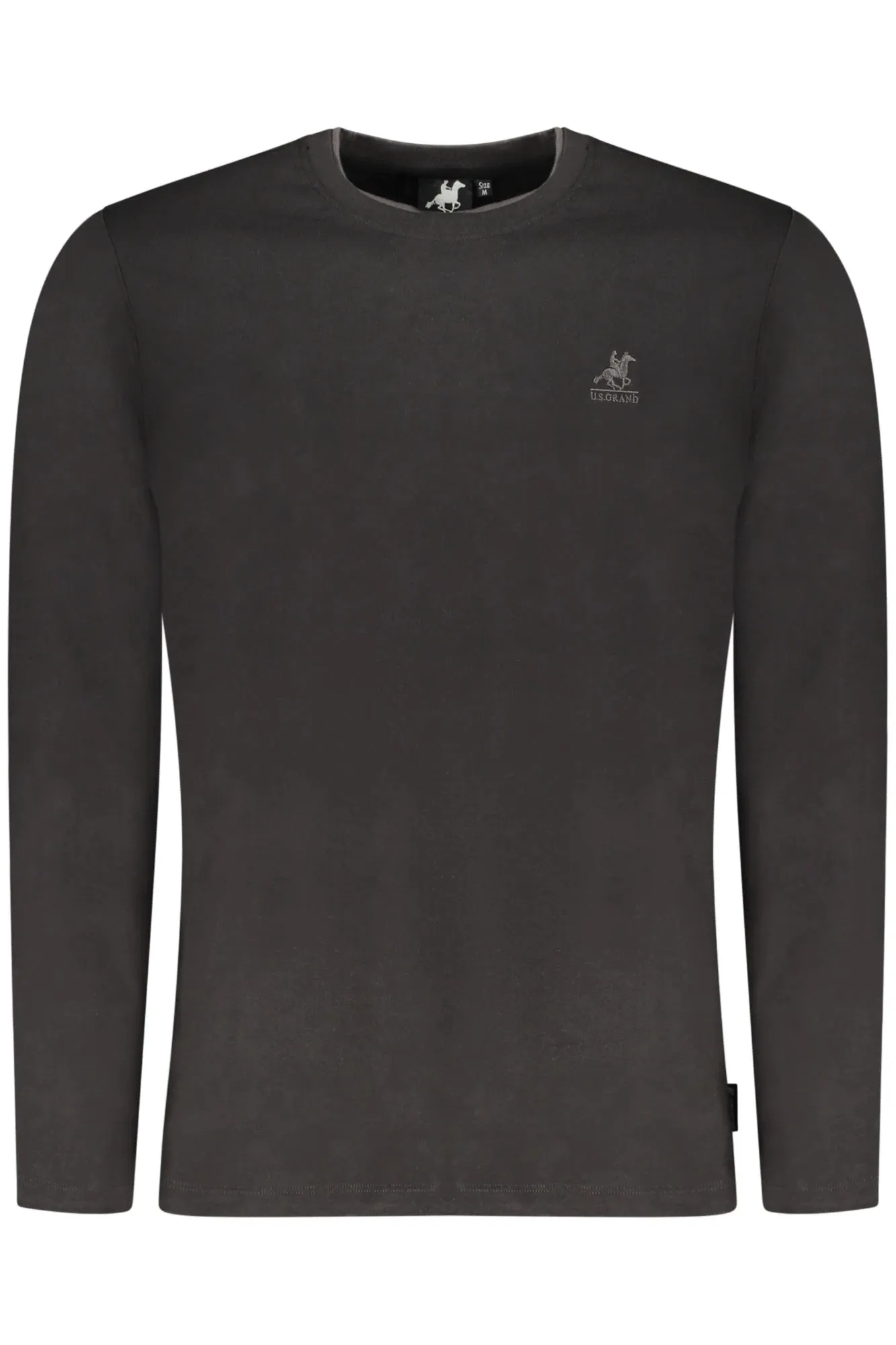 US GRAND MEN S LONG-SLEEVED BLACK T-SHIRT sold by Siebentaschen