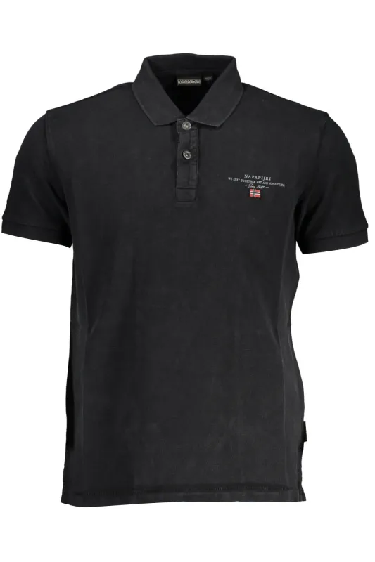 NAPAPIJRI POLO SHORT SLEEVE MEN BLACK sold by Siebentaschen