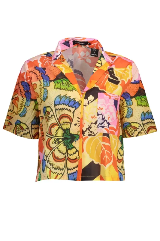 DESIGUAL SHORT SLEEVE SHIRT YELLOW WOMAN sold by Siebentaschen