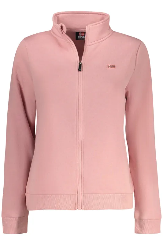NORWAY 1963 WOMEN S PINK ZIP-UP SWEATSHIRT sold by Siebentaschen