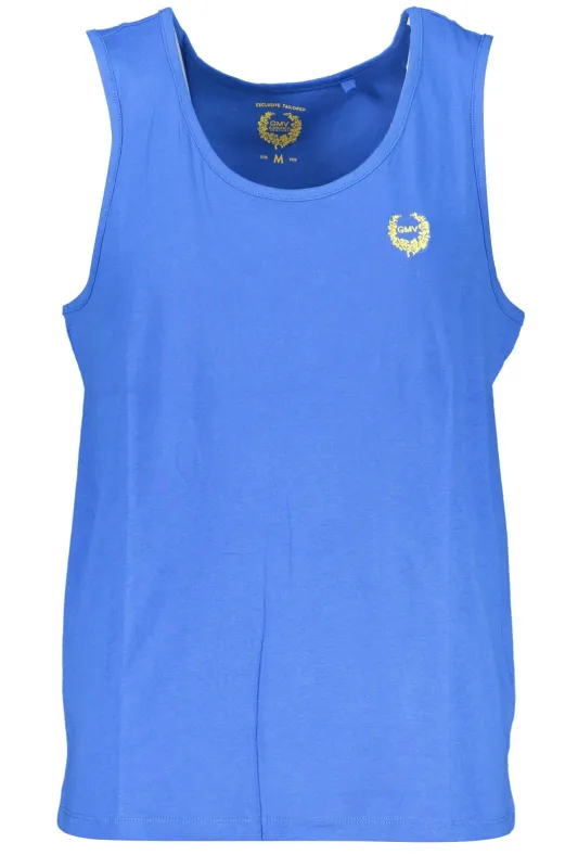 GIAN MARCO VENTURI MEN S BLUE TANK TOP sold by Siebentaschen