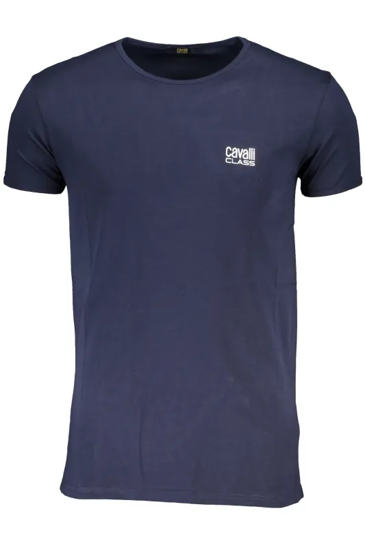 CAVALLI CLASS MEN S SHORT SLEEVED T-SHIRT BLUE made by Siebentaschen