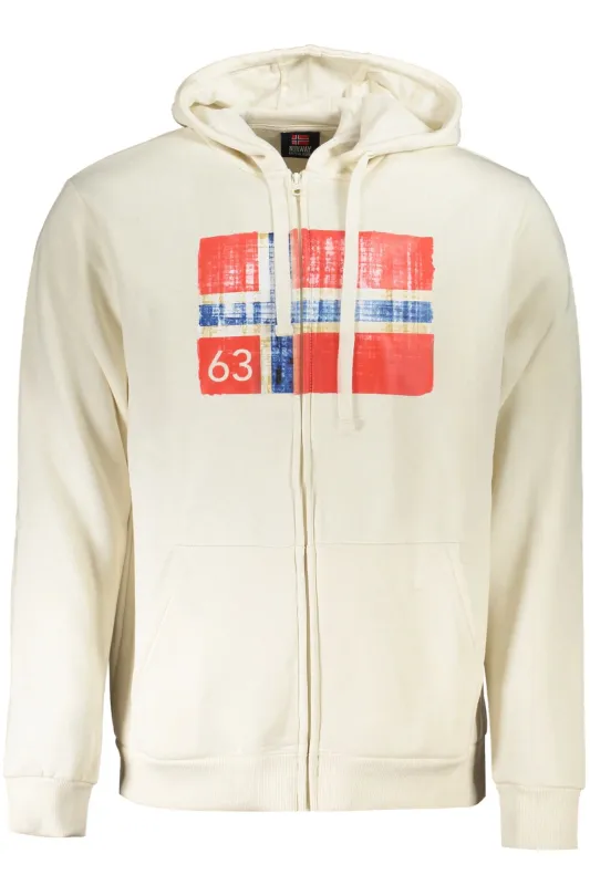 NORWAY 1963 MEN S WHITE ZIP-UP SWEATSHIRT sold by Siebentaschen