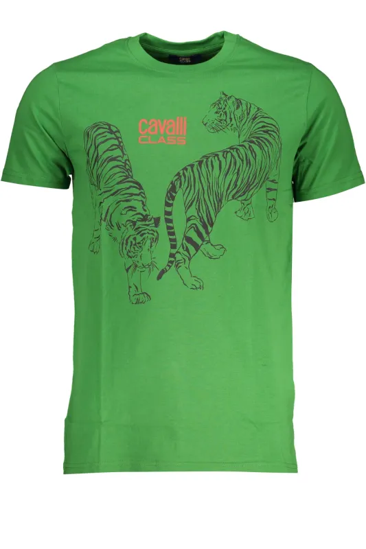 CAVALLI CLASS GREEN MEN S SHORT SLEEVED T-SHIRT sold by Siebentaschen