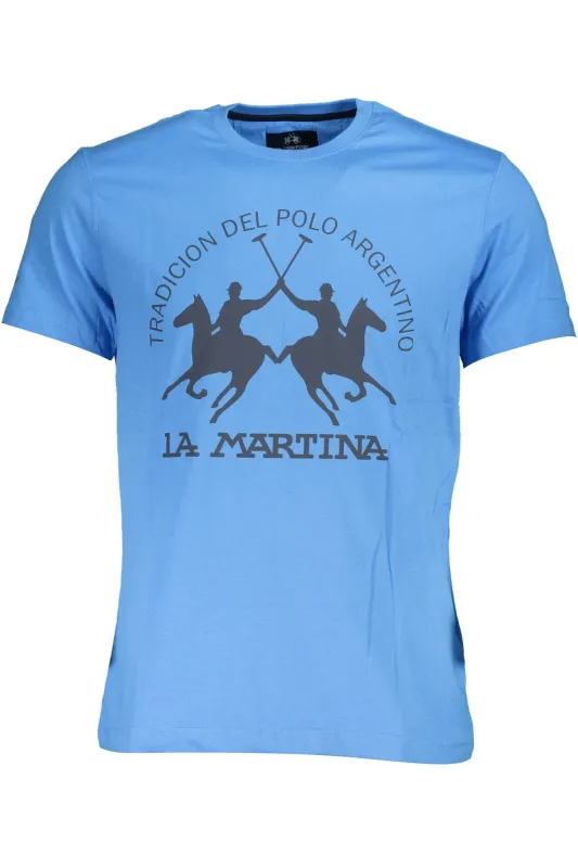 LA MARTINA MEN S SHORT SLEEVE T-SHIRT BLUE sold by Siebentaschen