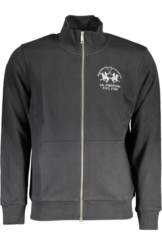 LA MARTINA MEN S BLACK ZIPPED SWEATSHIRT sold by Siebentaschen