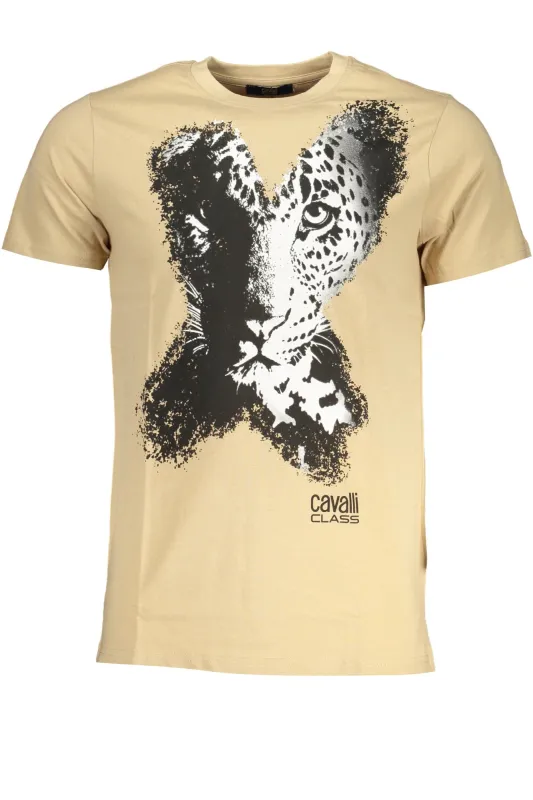 CAVALLI CLASS MEN S SHORT SLEEVED T-SHIRT BEIGE sold by Siebentaschen