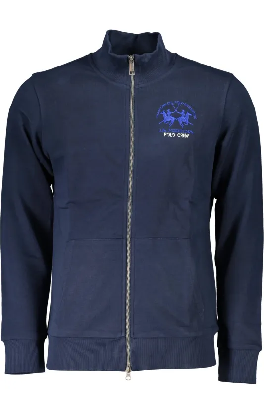 LA MARTINA MEN S BLUE ZIPPED SWEATSHIRT sold by Siebentaschen