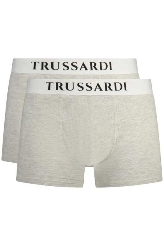 TRUSSARDI MEN S BOXER SHORTS GREY made by Trussardi