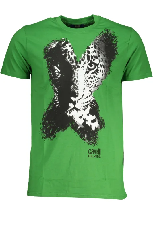 CAVALLI CLASS GREEN MEN S SHORT SLEEVED T-SHIRT sold by Siebentaschen