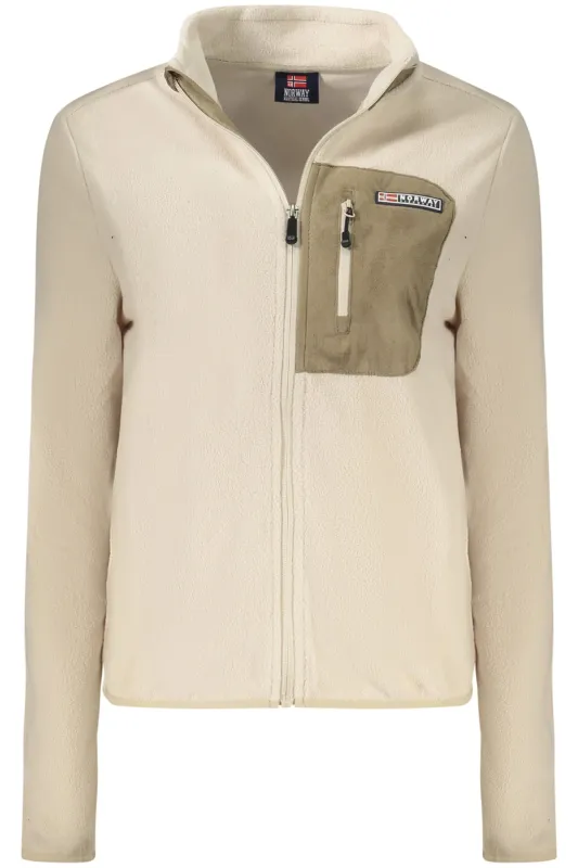 NORWAY 1963 WOMEN S BEIGE ZIP-UP SWEATSHIRT sold by Siebentaschen
