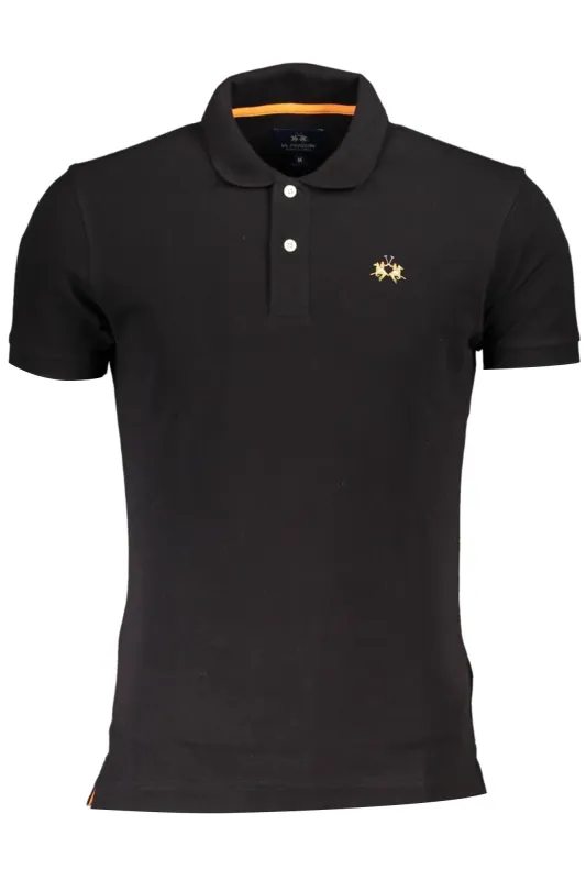 LA MARTINA MEN S BLACK SHORT SLEEVED POLO SHIRT sold by Siebentaschen