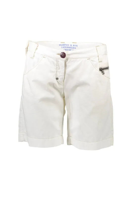 MURPHY &amp; NYE WOMEN S WHITE BERMUDA TROUSERS sold by Siebentaschen