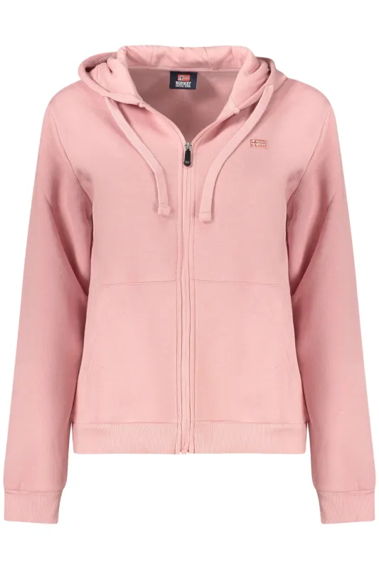 NORWAY 1963 WOMEN S PINK ZIP-UP SWEATSHIRT sold by Siebentaschen