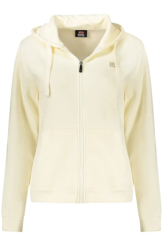 NORWAY 1963 WOMEN S WHITE ZIP-UP SWEATSHIRT sold by Siebentaschen
