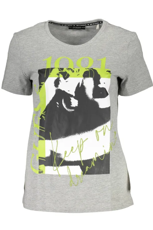 GUESS JEANS WOMEN S SHORT SLEEVE T-SHIRT GRAY sold by Siebentaschen