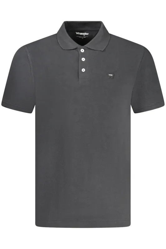 WRANGLER POLO SHORT SLEEVE MEN BLACK sold by Siebentaschen