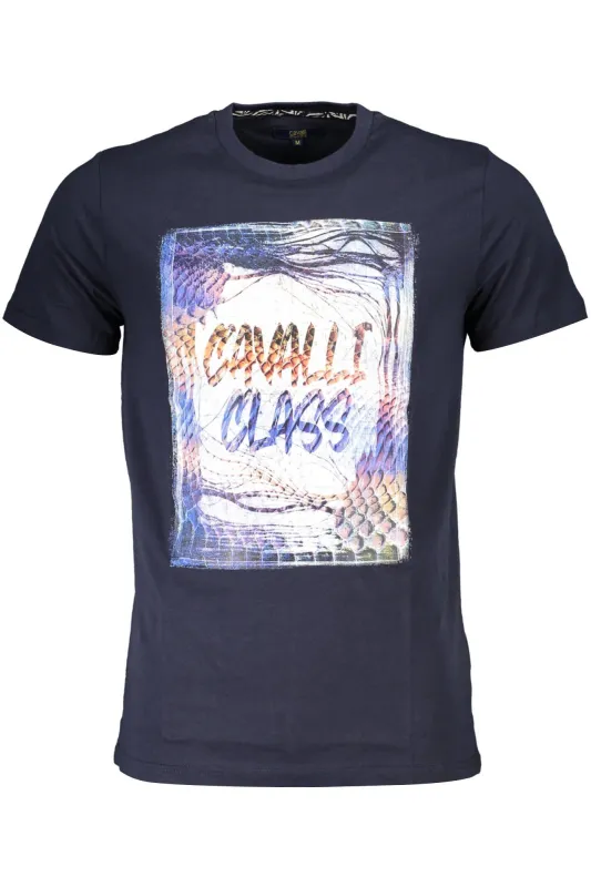 CAVALLI CLASS SHORT SLEEVE T-SHIRT MEN BLUE sold by Siebentaschen