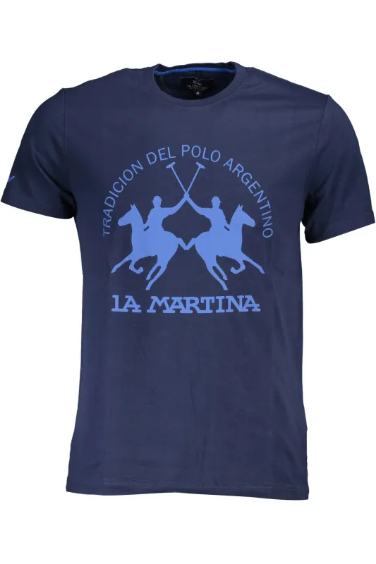 LA MARTINA MEN S SHORT SLEEVE T-SHIRT BLUE sold by Siebentaschen